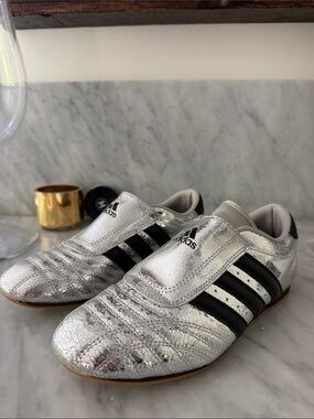 Adidas Taekwondo Silver Metallic Slip-On JH9664 Women’s 9